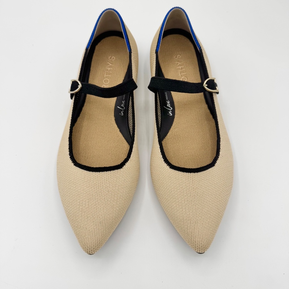 Rothy's The Point Mary Jane II "Sandstone" size 7